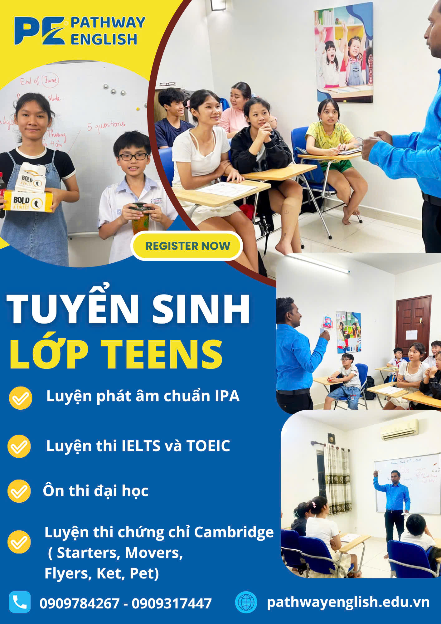 PATHWAY ENGLISH TUYỂN SINH LỚP TEENS