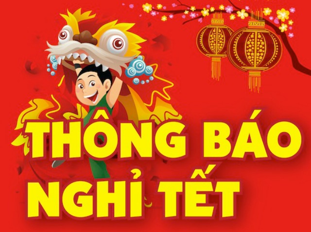 THÔNG BÁO NGHỈ TẾT ÂM LỊCH 2017