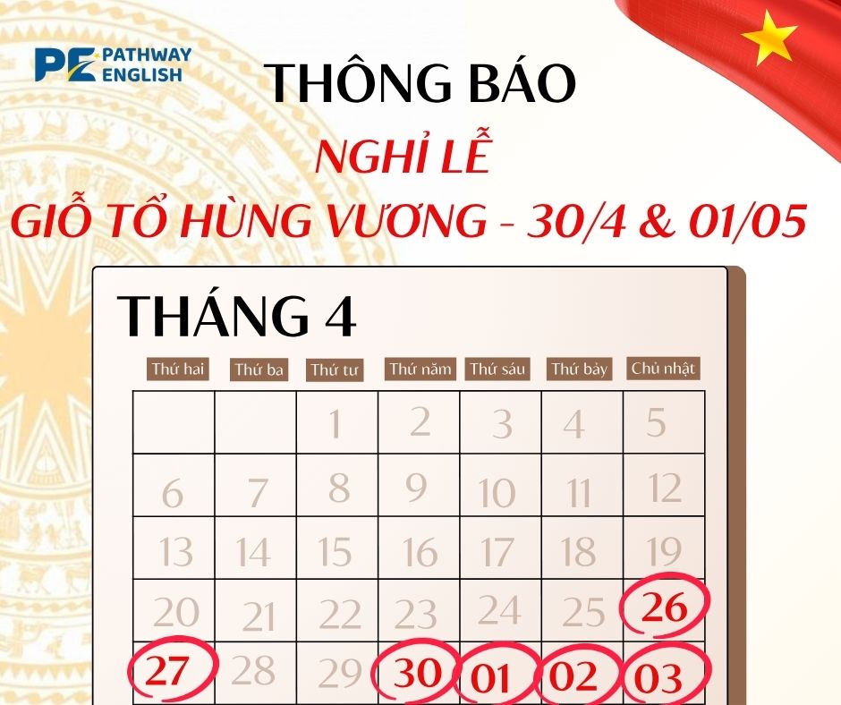 THÔNG BÁO NGHỈ LỄ